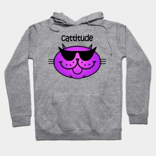 Cattitude 2 - Purple Haze Hoodie
